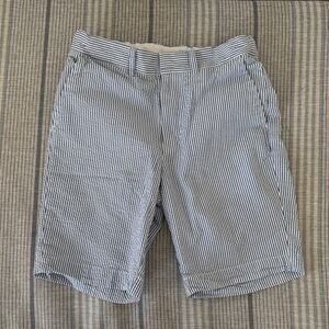 Like New Crewcuts 100% Cotton Navy&White Seersucker Striped Shorts size 10